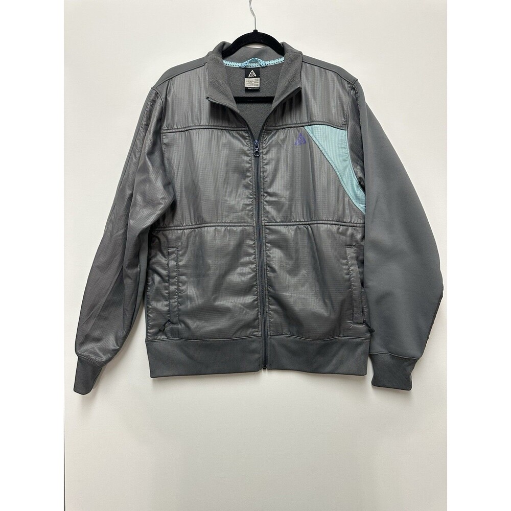 Vintage Nike ACG Anorak Track Jacket Men’s Large Grey Hiking Climbing Outdoor